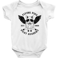 Flying Pigs Academy Baby Bodysuit | Artistshot