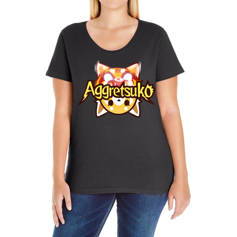 Aggretsuko Dual Personality Ladies Curvy T-Shirt by Kandurip541 | Artistshot