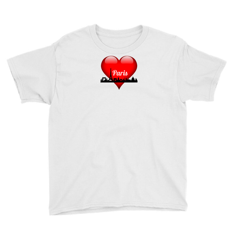 Love Paris Youth Tee by Samantha | Artistshot