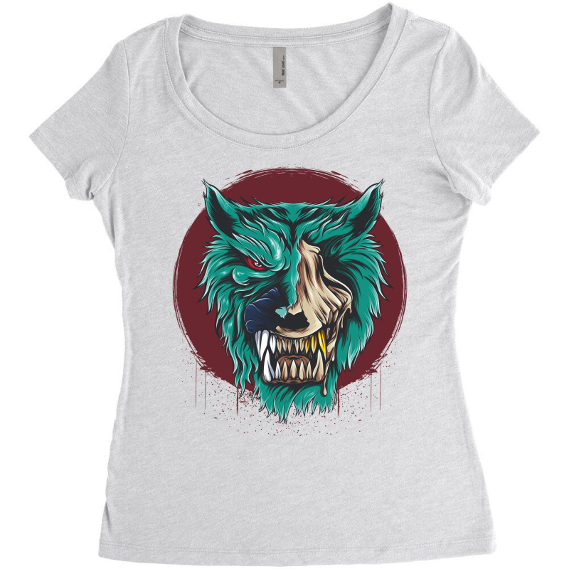 Angry Animals Women's Triblend Scoop T-shirt by lizard king | Artistshot