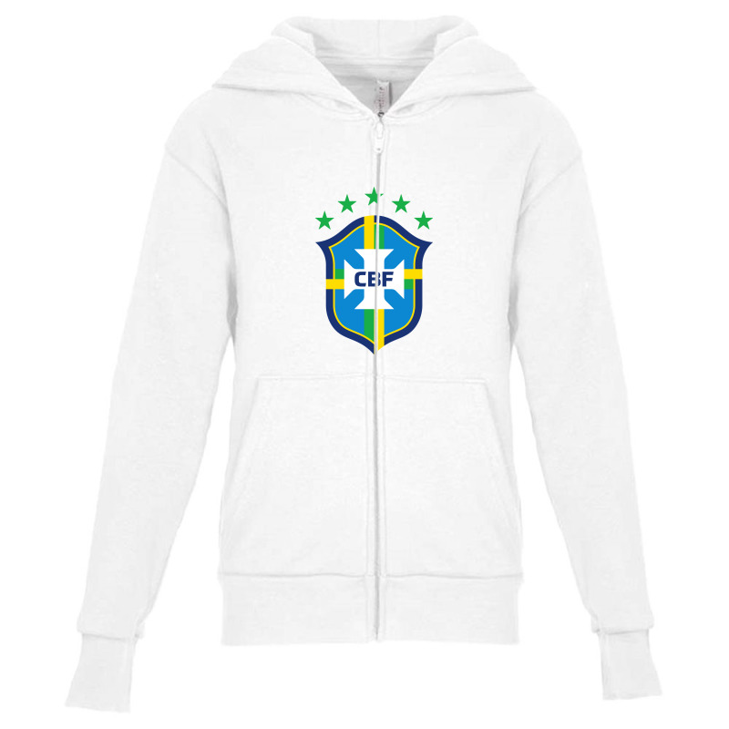 Brazilian Football Confederation Youth Zipper Hoodie | Artistshot