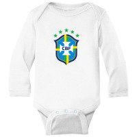 Brazilian Football Confederation Long Sleeve Baby Bodysuit | Artistshot