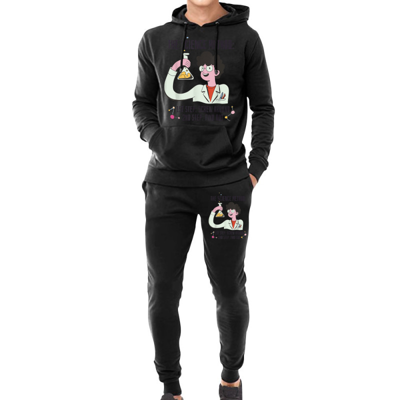 Funny Science Scientist Chemist Screw Around Find Out Method Hoodie & Jogger Set | Artistshot