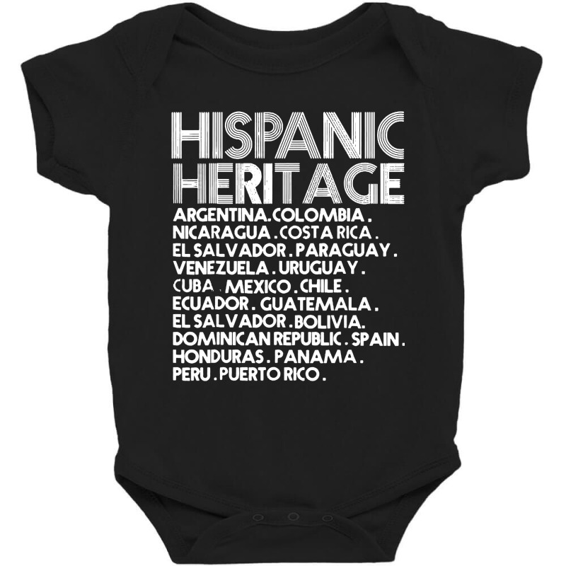 Hispanic Heritage Month Latino Baby Bodysuit by CNNTshirt | Artistshot