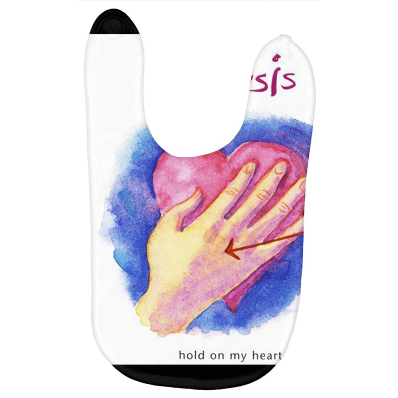 Genesis Hold On My Heart Baby Bibs by cm-arts | Artistshot