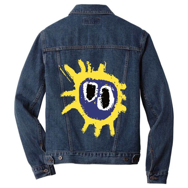 Screamadelica Primal Men Denim Jacket by cm-arts | Artistshot