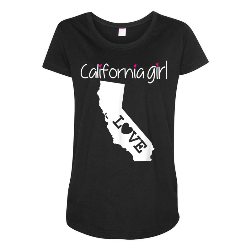 California Girl Tshirt I Love California Home Tee Cute Cali T Shirt Maternity Scoop Neck T-shirt by cm-arts | Artistshot