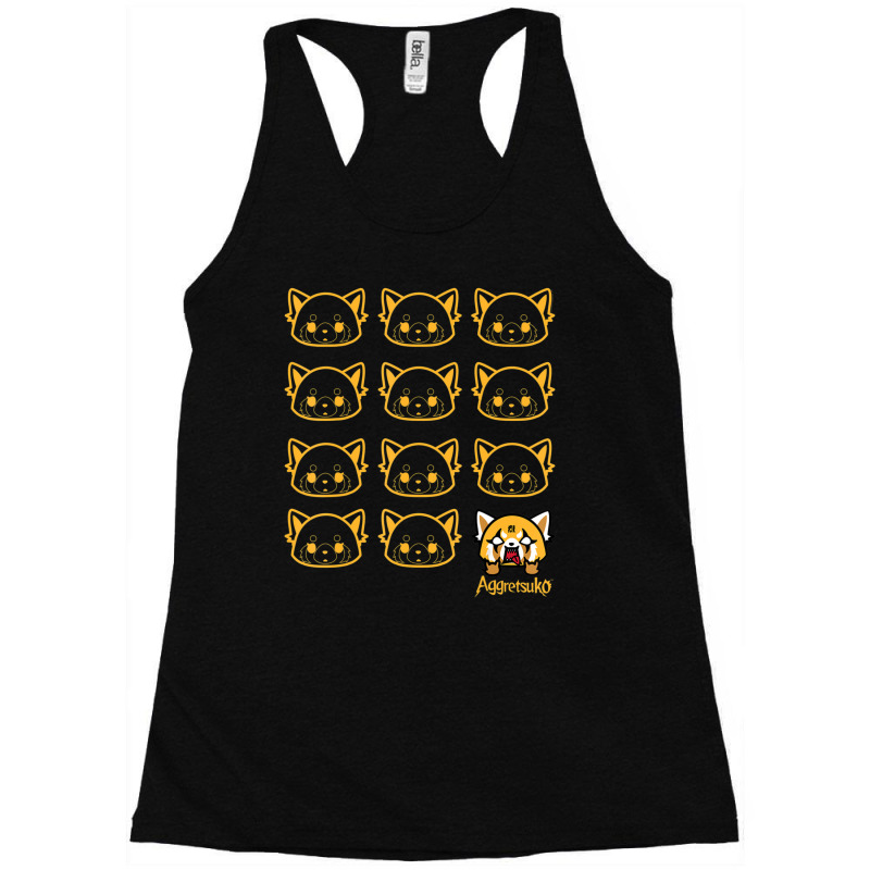 Aggretsuko Real Racerback Tank by Kandurip541 | Artistshot