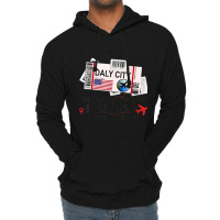 Flight Ticket Daly City   Girl From Daly City Boarding Pass Lightweight Hoodie | Artistshot