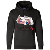 Flight Ticket Daly City   Girl From Daly City Boarding Pass Champion Hoodie | Artistshot