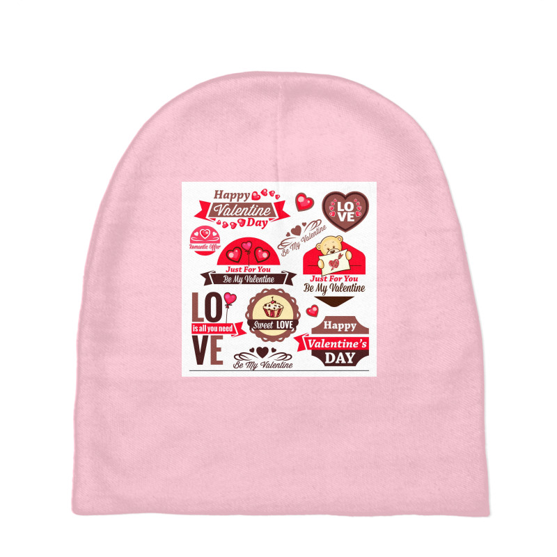 Special Design Happy Valentine's Day Baby Beanies | Artistshot