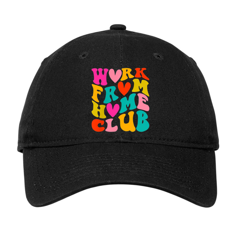 Work From Home Club (front Back) Adjustable Cap by August | Artistshot