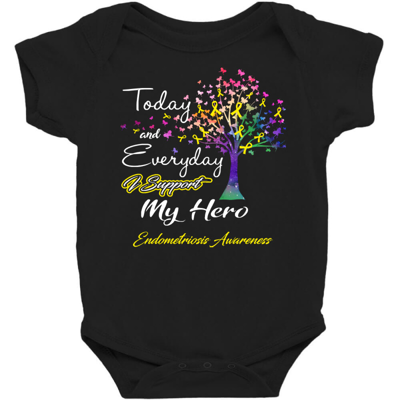 Endometriosis Awareness T  Shirt2183 Baby Bodysuit by cm-arts | Artistshot