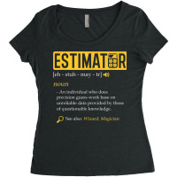 Estimator Estimating Calculations Jobs Women's Triblend Scoop T-shirt | Artistshot