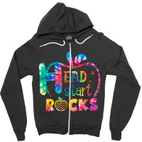 Hello Head Start Rock Tie Dye Back To School Teacher Zipper Hoodie | Artistshot