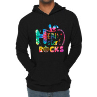 Hello Head Start Rock Tie Dye Back To School Teacher Lightweight Hoodie | Artistshot