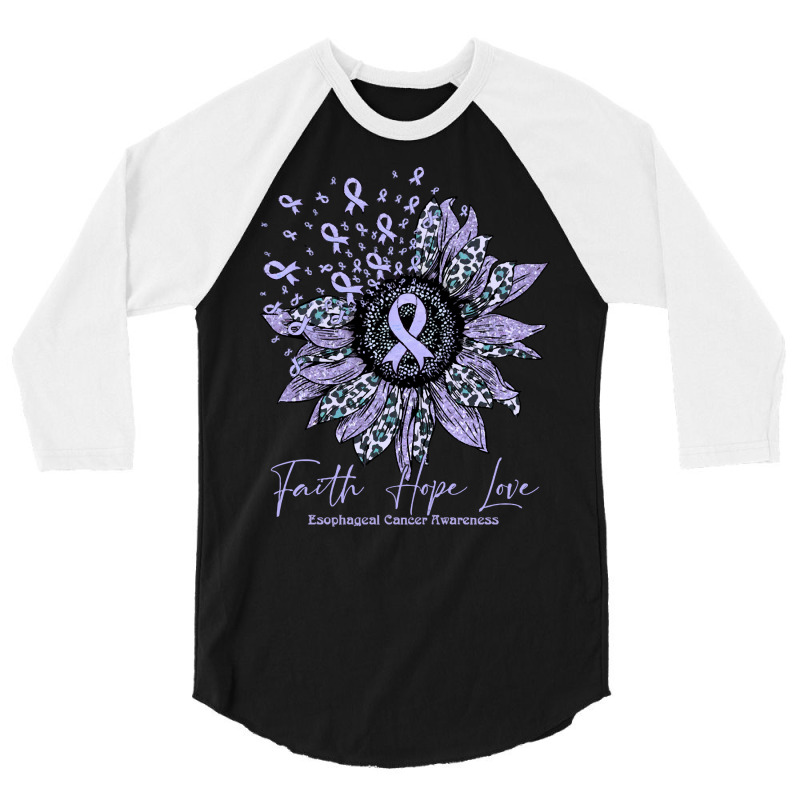 Esophageal Cancer Survivor T  Shirt2190 3/4 Sleeve Shirt by cm-arts | Artistshot