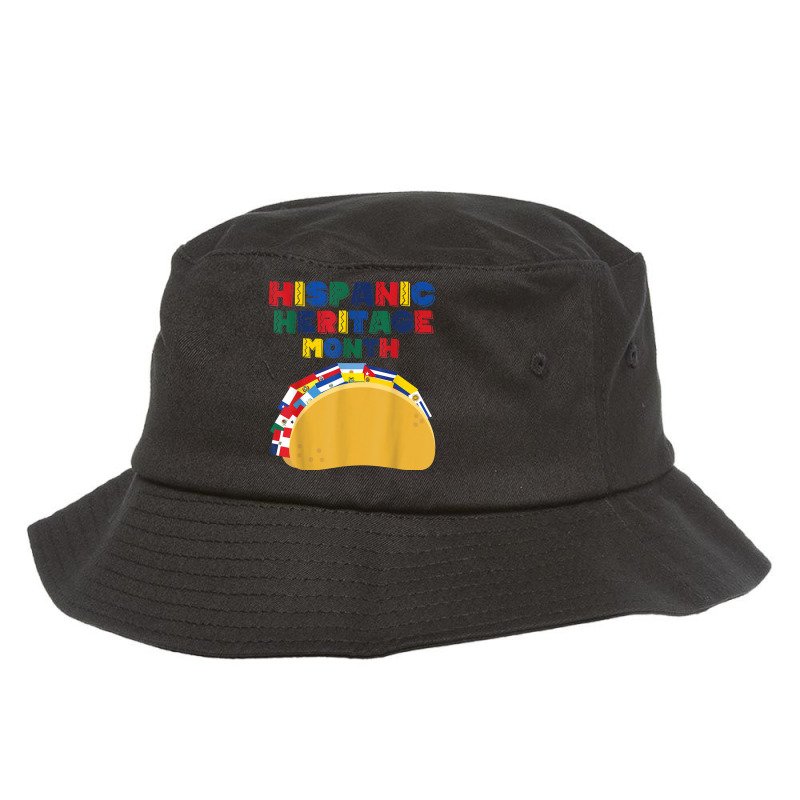 Hispanic Heritage Month Funny Tacos Latin American Countries Bucket Hat by RandiCrystalGraber | Artistshot