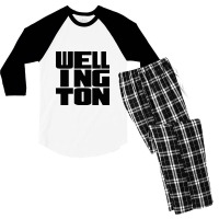 Wellington Men's 3/4 Sleeve Pajama Set | Artistshot