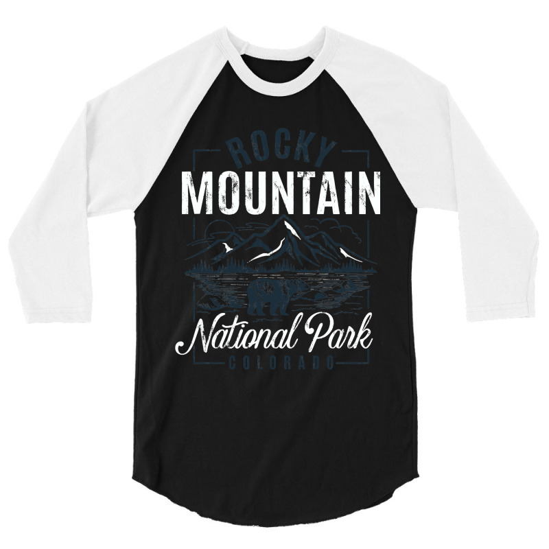 Rocky Mountain National Park  Classic Vintage Souvenir 3/4 Sleeve Shirt | Artistshot