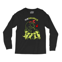 Tiasaurus Tia 5 Kids Dinosaur Aunt Auntie Tita Long Sleeve Shirts | Artistshot