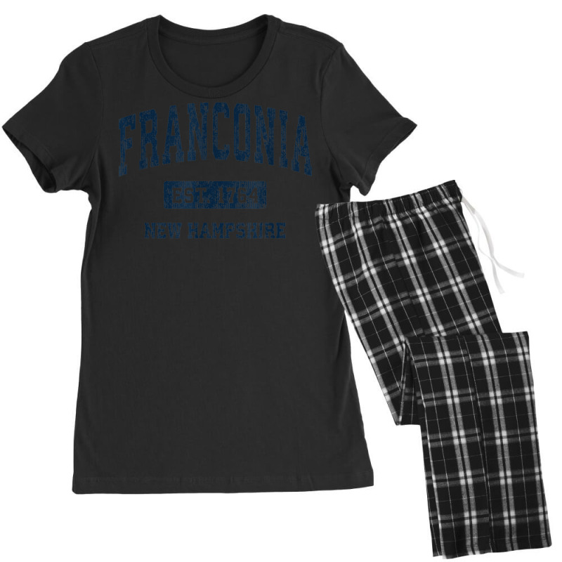 Franconia New Hampshire Nh Vintage Athletic Sports Design Women's Pajamas Set by Fashlaza | Artistshot