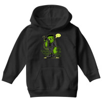 Frankenstein With Low Battery On Halloween Youth Hoodie | Artistshot