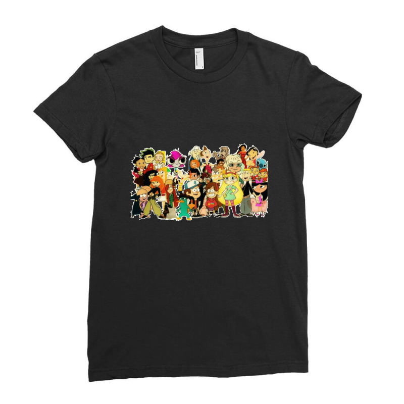 Cartoon-tshirt- Ladies Fitted T-shirt | Artistshot