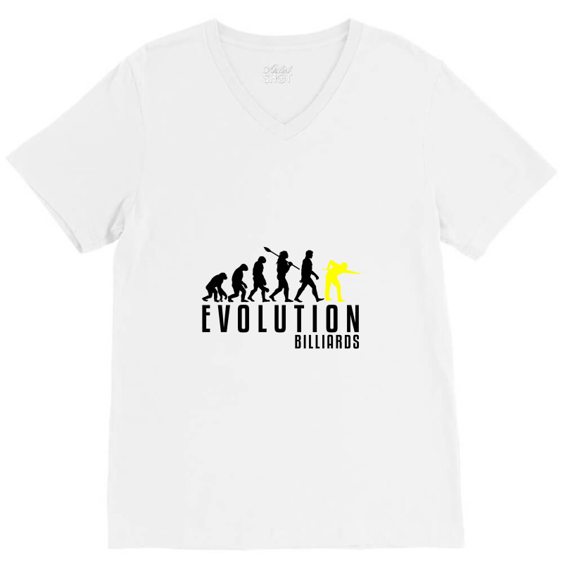 Billiards Evolution V-neck Tee | Artistshot