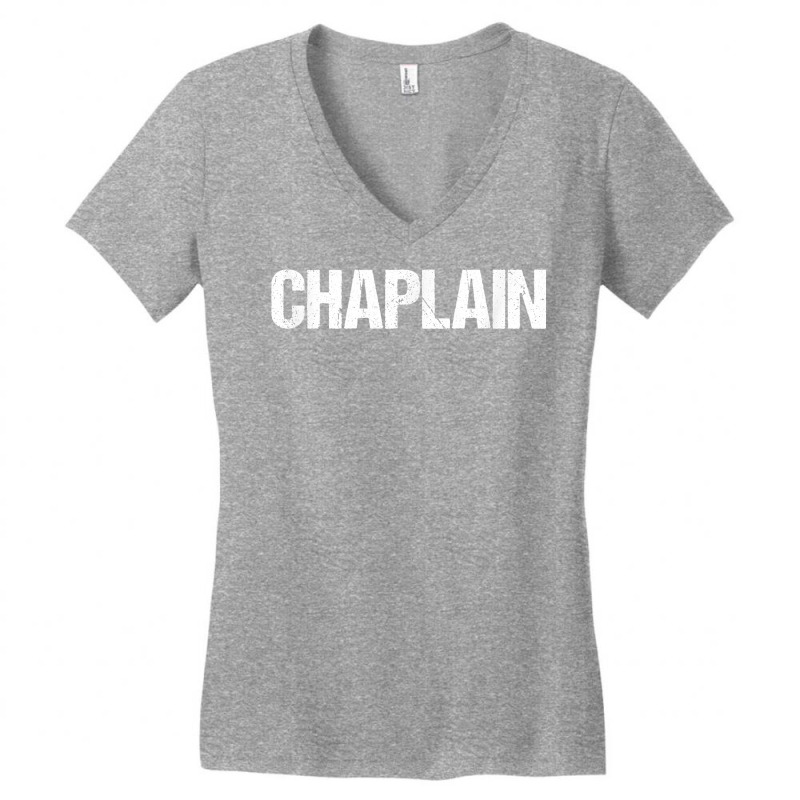 Chaplain Simple Title T Shirt Women's V-Neck T-Shirt by kyxylojashu | Artistshot