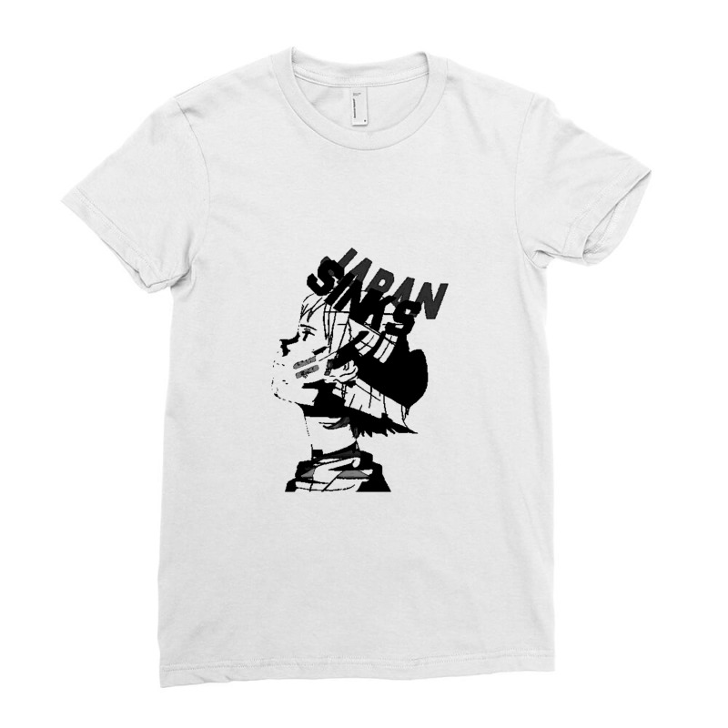 Japan Sinks Ladies Fitted T-Shirt by cm-arts | Artistshot