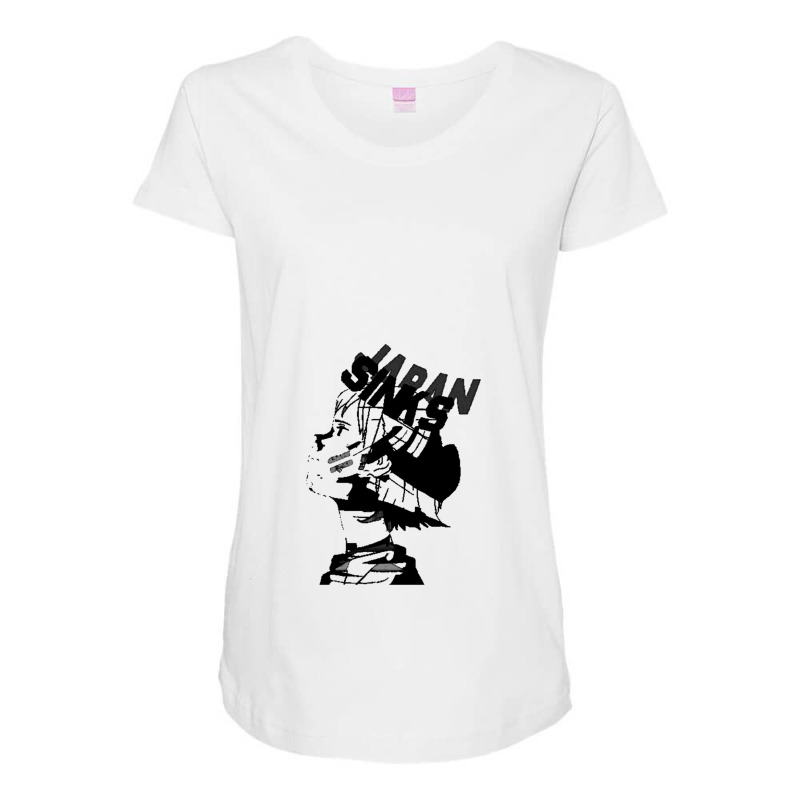 Japan Sinks Maternity Scoop Neck T-shirt by cm-arts | Artistshot