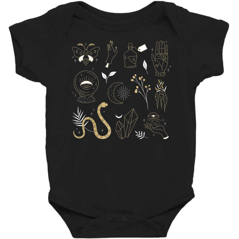 Easy Halloween Costume Witchcraft Palmistry Baby Bodysuit by Aquarius | Artistshot