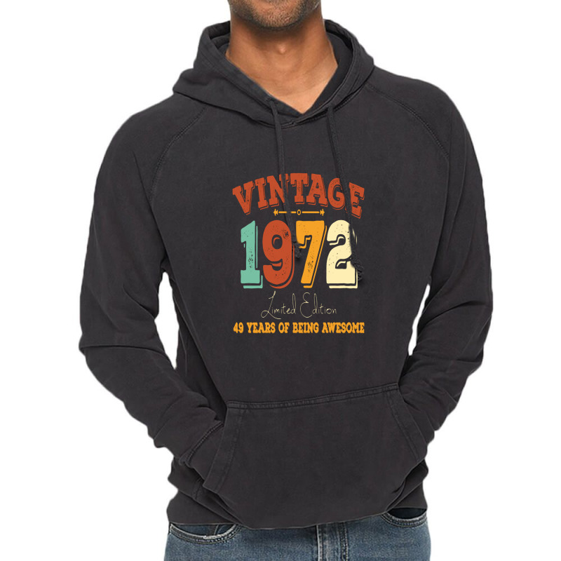 Vintage 1972, 50th Birthday Gift Vintage Hoodie | Artistshot