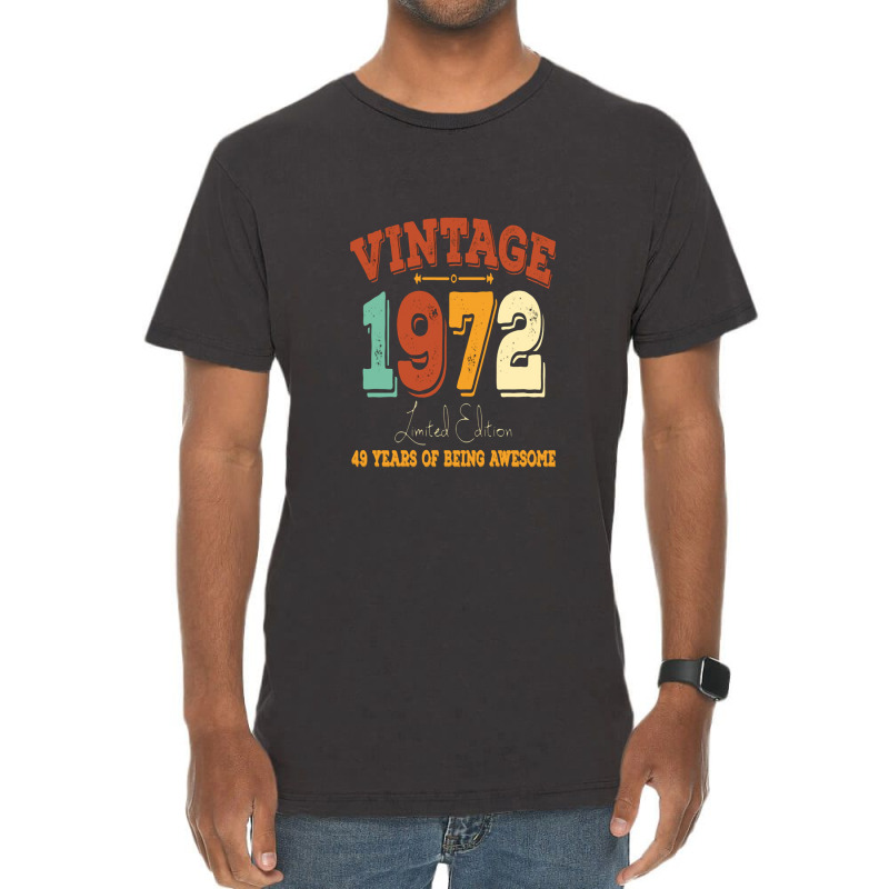 Vintage 1972, 50th Birthday Gift Vintage T-shirt | Artistshot