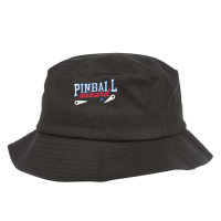 Retro Pinball Wizard Print Tshirt Arcade Game Lover T Shirt Bucket Hat | Artistshot