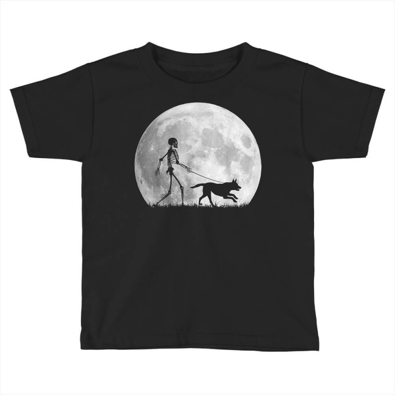 Belgian Malinoi Halloween Skeleton Funny Dog Youth Gift T Shirt Toddler T-shirt by cm-arts | Artistshot