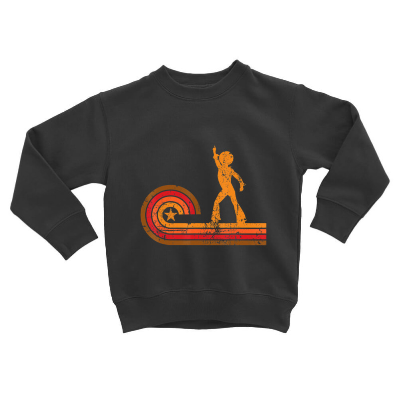 1970's Retro Style Disco Dancer Silhouette Disco Toddler Sweatshirt | Artistshot