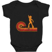 1970's Retro Style Disco Dancer Silhouette Disco Baby Bodysuit | Artistshot