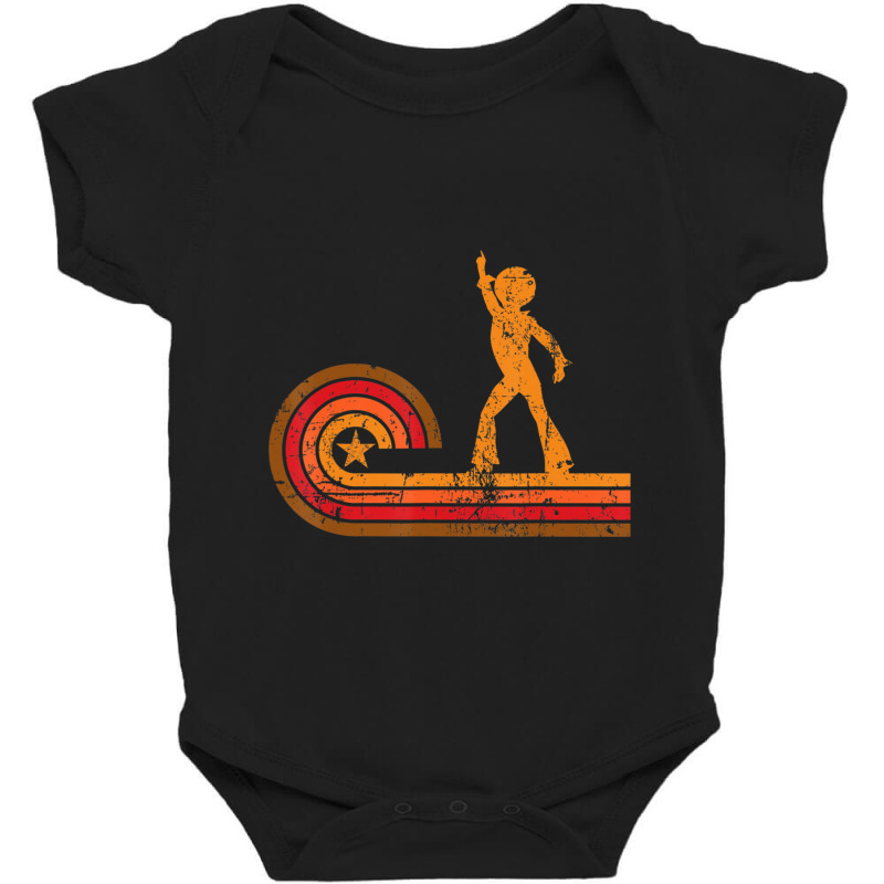 1970's Retro Style Disco Dancer Silhouette Disco Baby Bodysuit | Artistshot