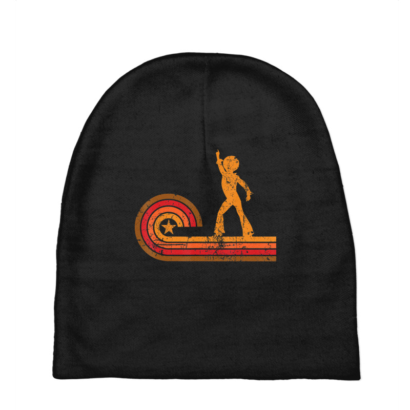 1970's Retro Style Disco Dancer Silhouette Disco Baby Beanies | Artistshot