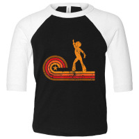 1970's Retro Style Disco Dancer Silhouette Disco Toddler 3/4 Sleeve Tee | Artistshot