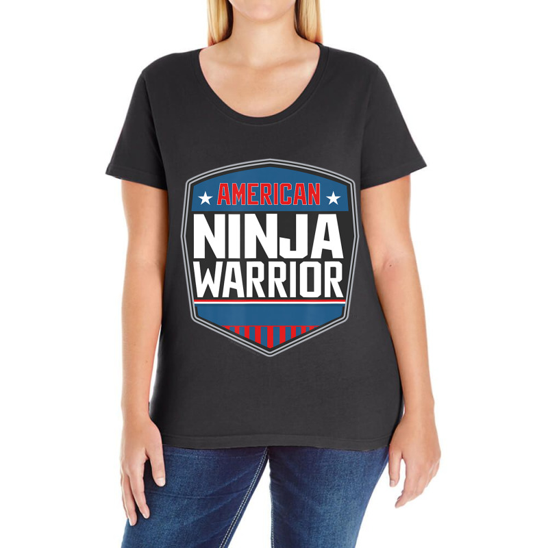 American Ninja Warrior Standard Ladies Curvy T-Shirt by laughingtuy | Artistshot