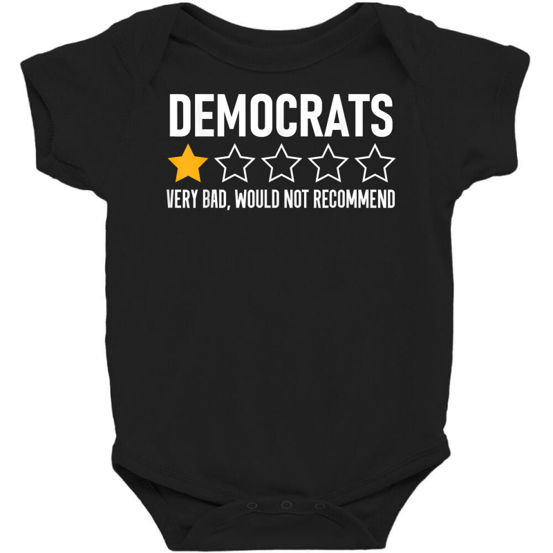 Democrats Very Bad Would Not Recommend 1 Star Review Rating T Shirt Baby Bodysuit | Artistshot