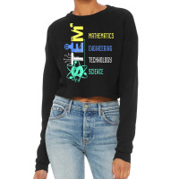 Stem Education Science Teacher Math Engineer Technology Cropped Sweater | Artistshot