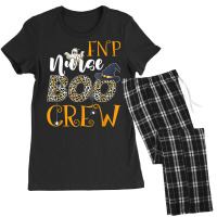 Fnp Nurse Boo Crew Spooky Halloween Boo Ghost Costume Women's Pajamas Set | Artistshot