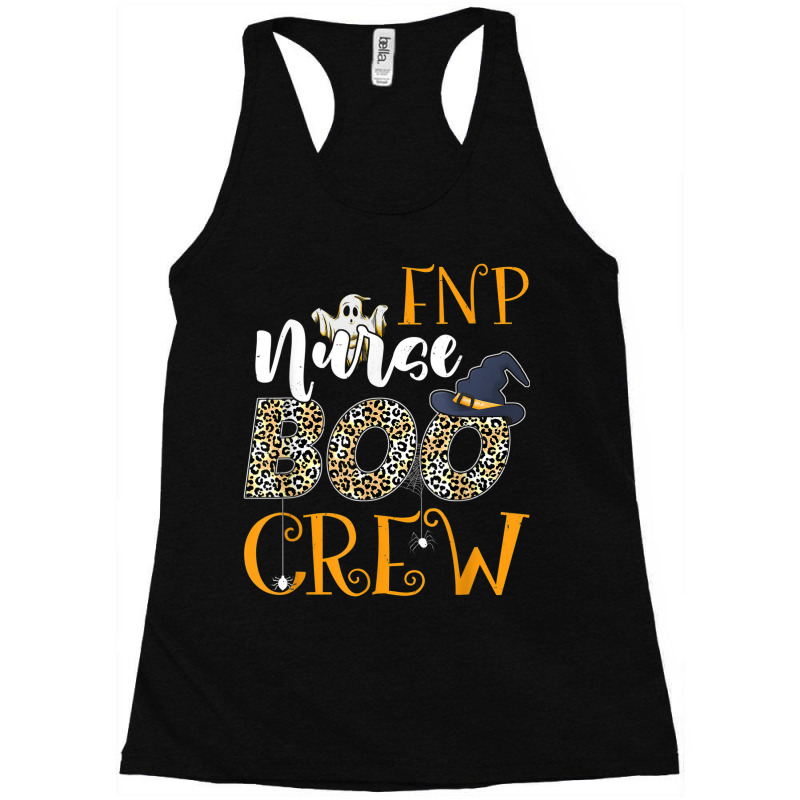 Fnp Nurse Boo Crew Spooky Halloween Boo Ghost Costume Racerback Tank by Complete | Artistshot