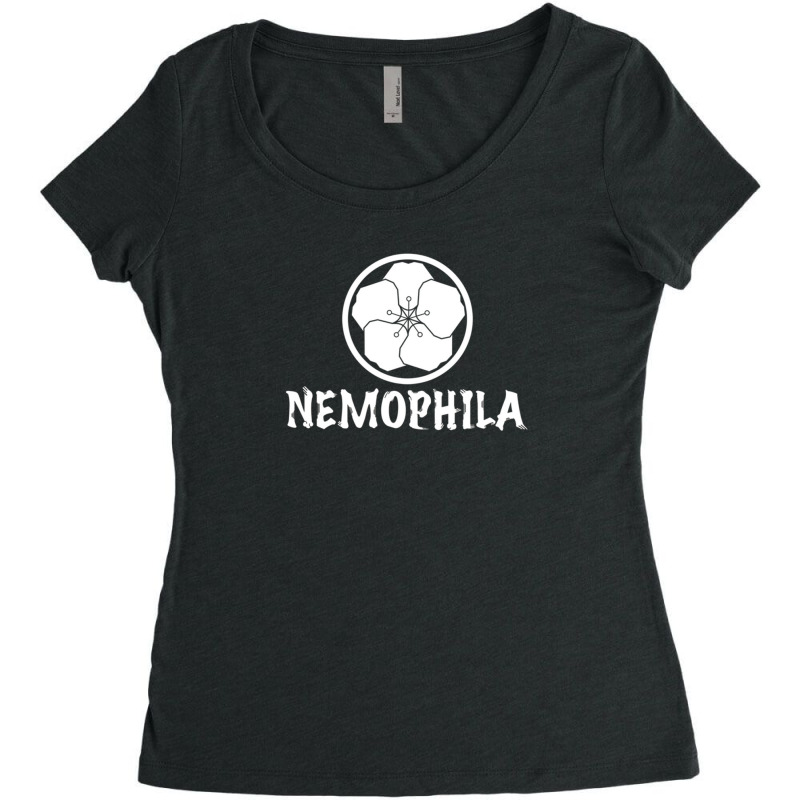 Nemophila White Women's Triblend Scoop T-shirt by cm-arts | Artistshot