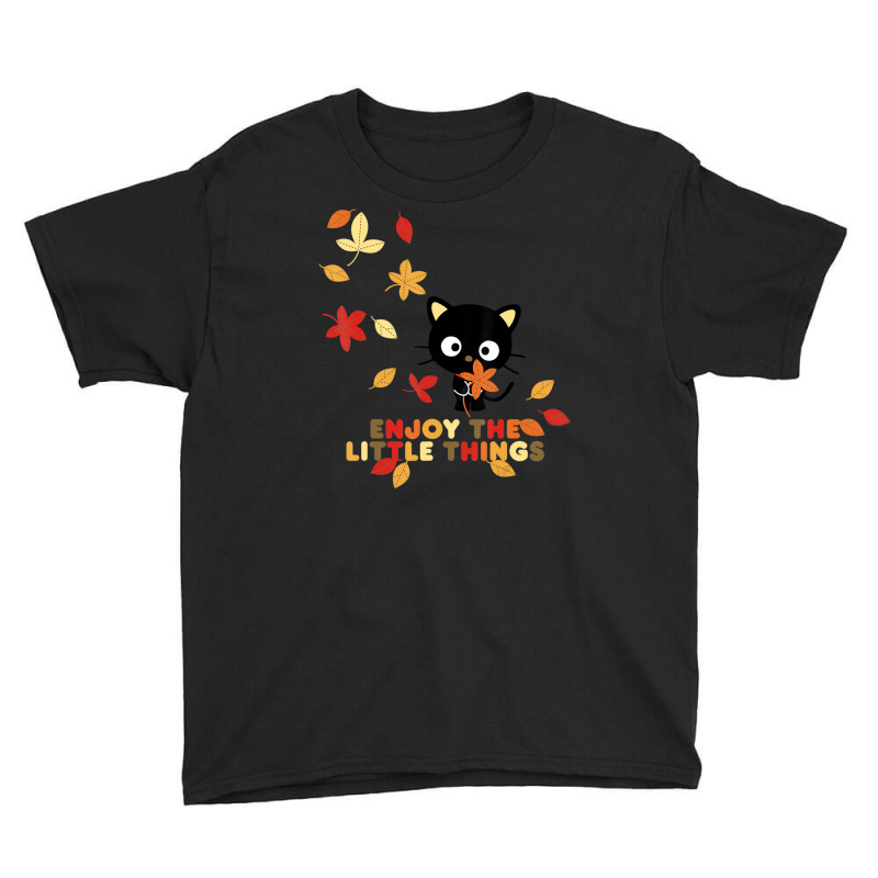 Chococat Enjoy The Little Things Fall Leaves Youth Tee by Kandurip541 | Artistshot