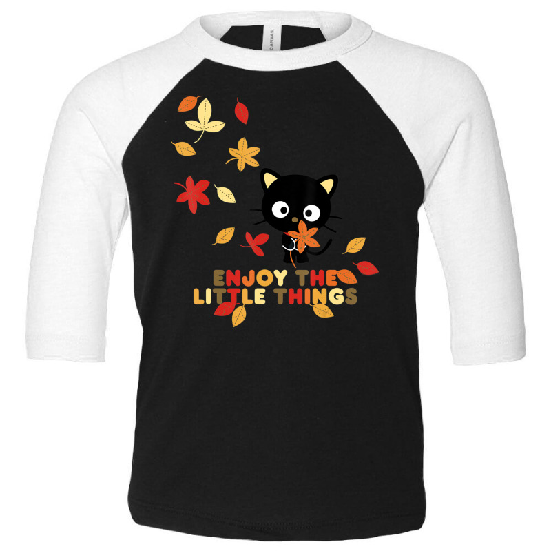 Chococat Enjoy The Little Things Fall Leaves Toddler 3/4 Sleeve Tee by Kandurip541 | Artistshot